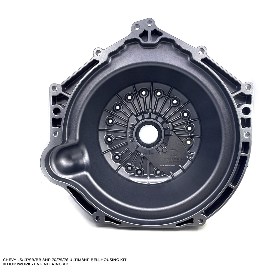 Domiworks Chevy LS/LT/SB/BB Ultim8HP Bellhousing kit - LS 6-bolt