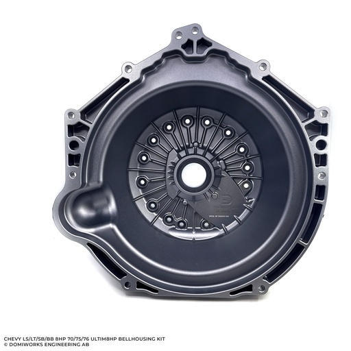 [DOMIWORKS-25104001] Domiworks Chevy LS/LT/SB/BB Ultim8HP Bellhousing Kit - Addon for Gen2/Gen3 Transmissions