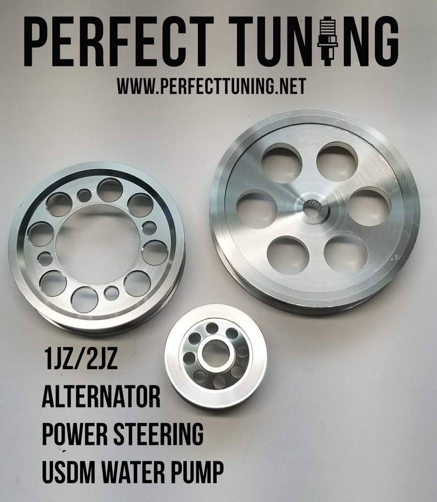 1JZ 2JZ Pulley Kit Aluminium Silver