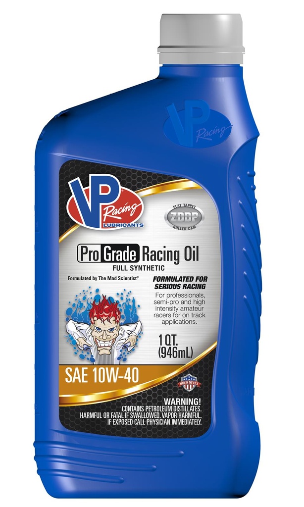 VP PRO FULL SYN RACING OIL SAE 10W-40 QT