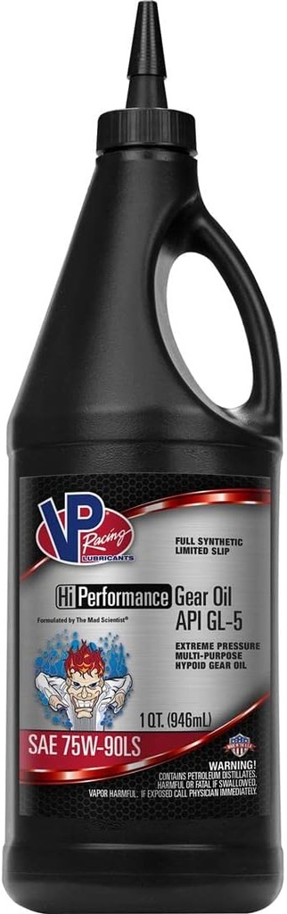 VP HI PERF FULL SYN GL-5/LS SAE 75W-90 GEAR OIL QT