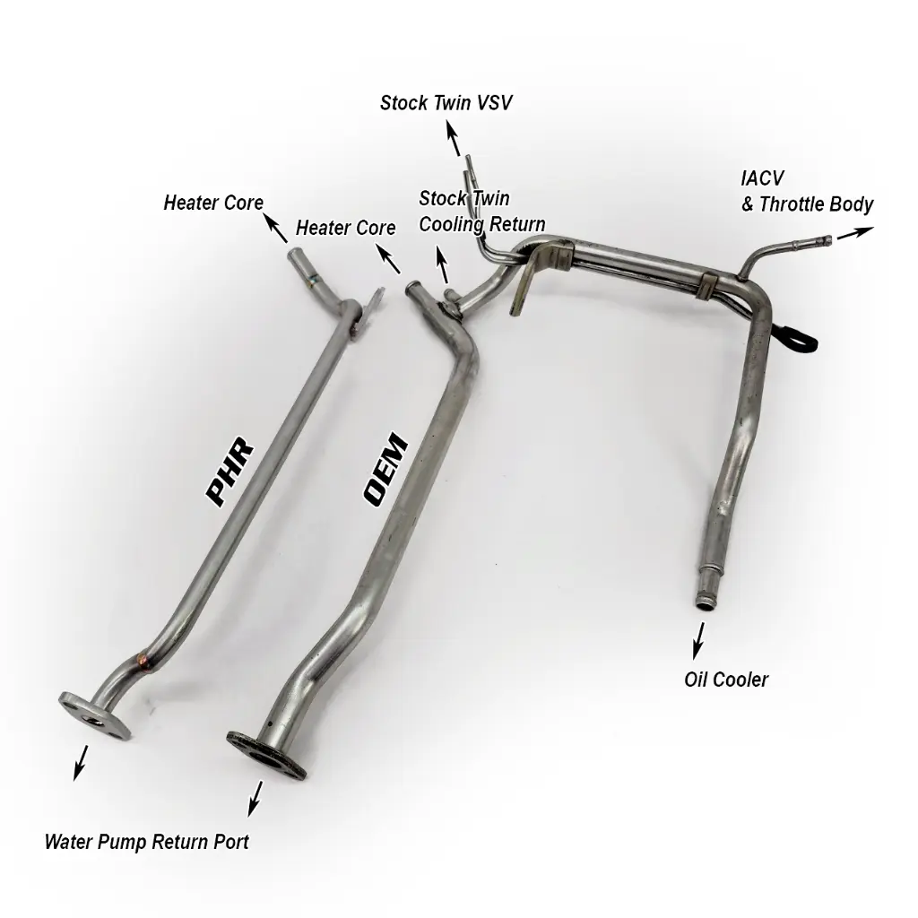 [PHR-01010651] PHR Heater Return Pipe for 2JZ-GTE