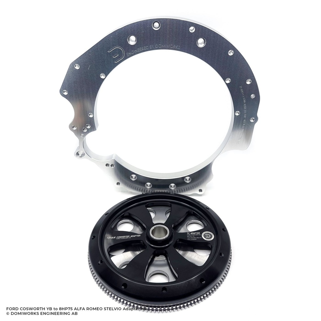 Domiworks Ford Cosworth YB 8HP Alfa Romeo Stevlio Adapter Kit
