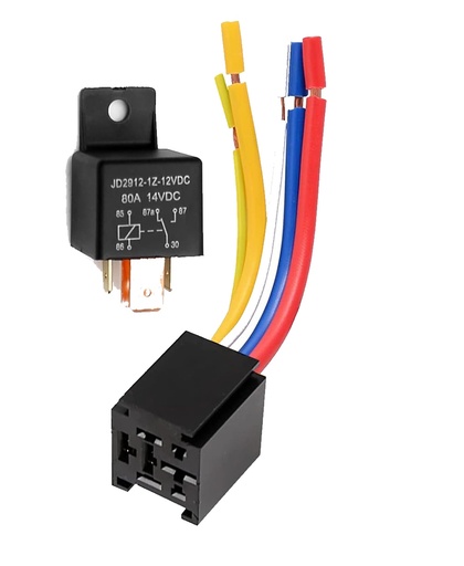 [PE-R-80A] 80A Automotive relay with base