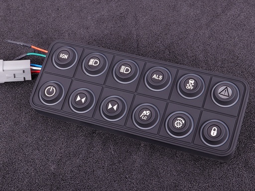 [MAXXECU-2004] MaxxECU CAN keypad (12 keys) multi color LED