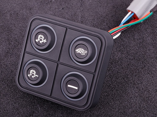 [MAXXECU-2011] MaxxECU CAN keypad (4 keys) multi color LED
